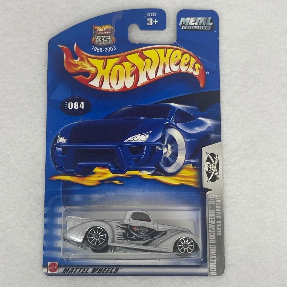 Hot Wheels 2003 Super Smooth Boulevard Buccaneers Silver 084 Highway 35 Mattel